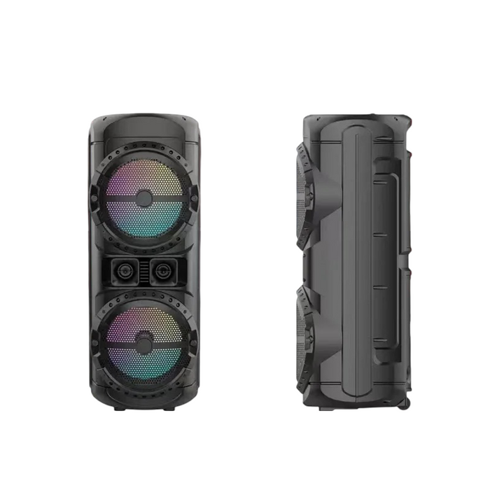 125W Portable Bluetooth Speaker with Subwoofer & Karaoke Mic