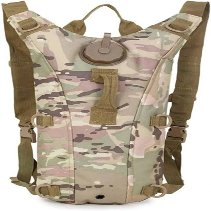 Durable Portable Military Tactical Water Bag Backpack - Ideal for Outdoor Adventures (CP camo) - A camouflage water bag backpack perfect for outdoor activities