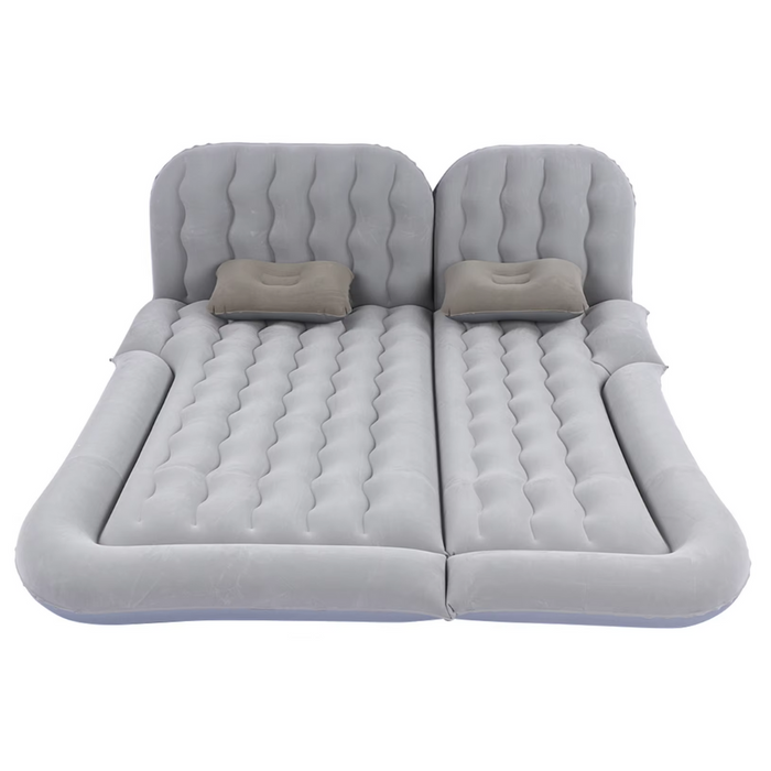 Car Inflatable Travel Mattress - Grey with PVC Flocking for SUVs and minivans