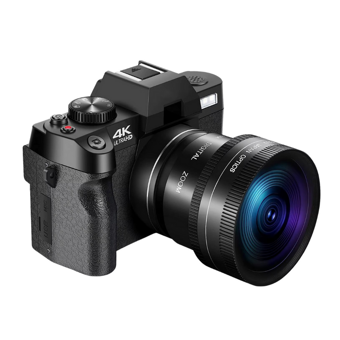 Digital camera with flip screen and WiFi for high-quality vlogging