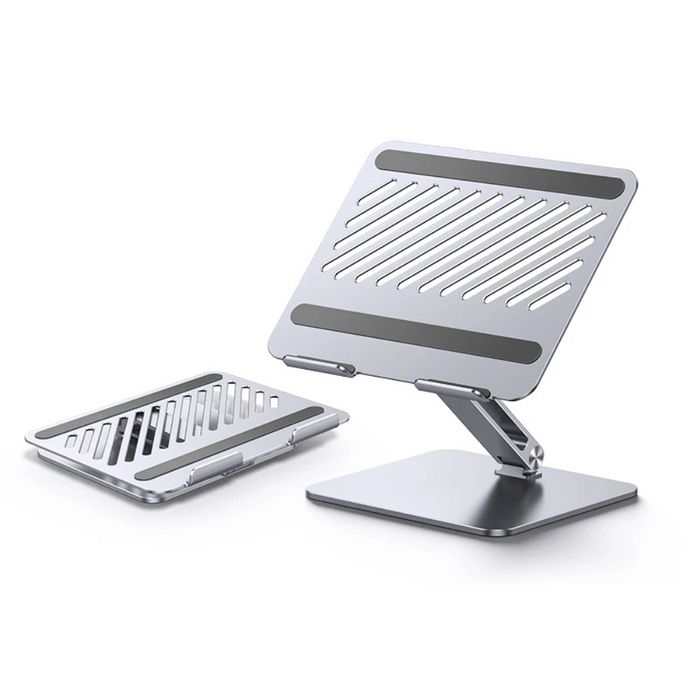 Single Foldable Laptop Stand, Vertical Holder for MacBook, PC, Tablet, Adjustable Support, Portable