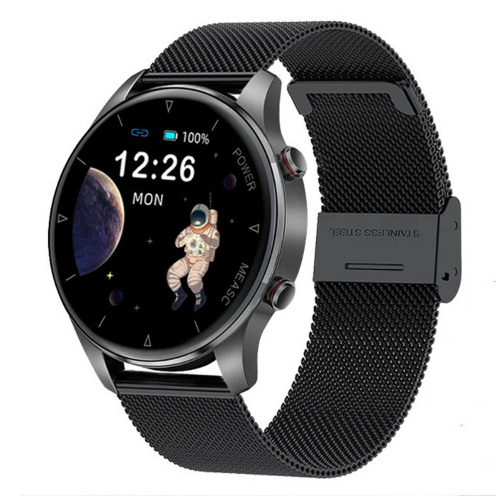 Rechargeable IP68 Smartwatch – ECG, Heart Rate & Blood Sugar Tracker