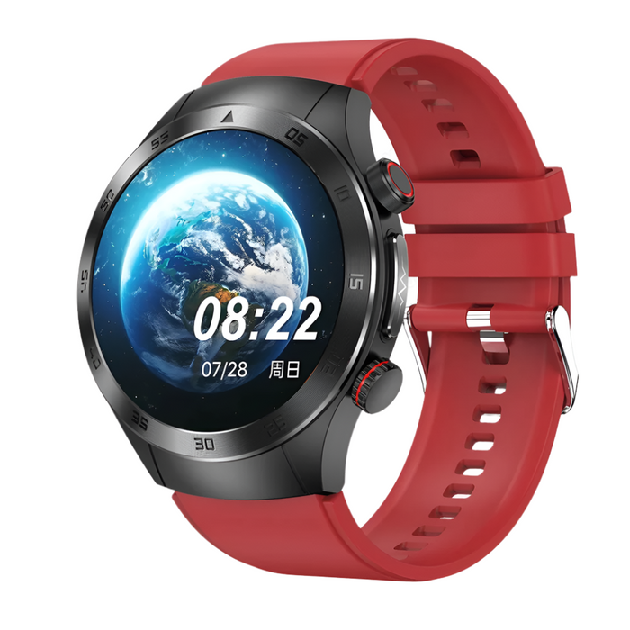Waterproof Smartwatch with ECG, Blood Sugar, & Laser Care