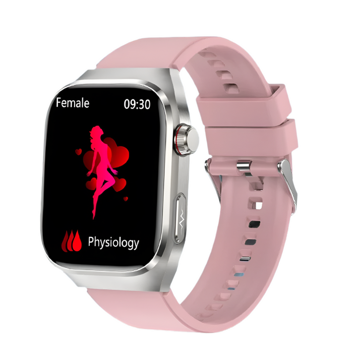 Waterproof Smartwatch with ECG, Uric Acid & Temp Monitor