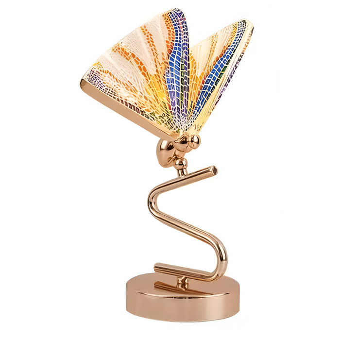 Cold White Decorative LED Desk Lamp – Butterfly Accent for Study or Office