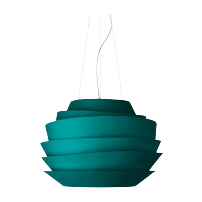 Hanging Metal Pendant Lamp for Kitchen or Studio Blue Dia48cm