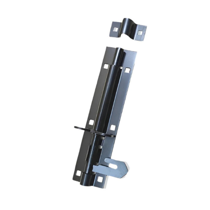 Locking Slide Bolt Latch Silver, 8-inch for Outdoor & Safety Use