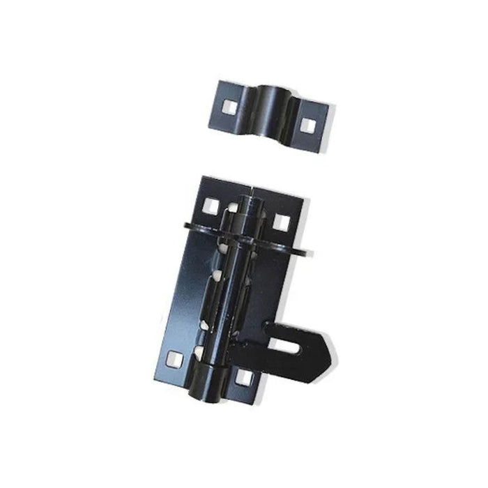 Locking Slide Bolt Latch Silver, 4-inch for Outdoor & Safety Use