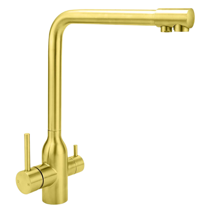 3-Way Kitchen Mixer Tap with 360° Swivel & Pure Water Outlet
