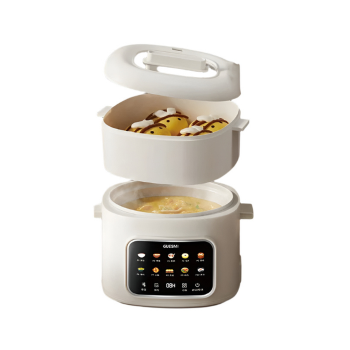 1.6L Portable Electric Cooker with Steamer & Keep Warm