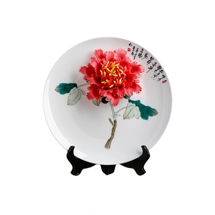 Retro Ceramic Tabletop Figurine – Handmade Living Room Decor