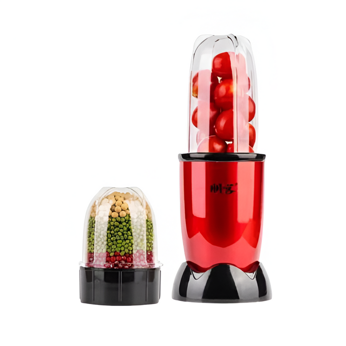Blender Kitchen Chopper Portable Stationary Blender for Smoothies, Red, 2 Cups