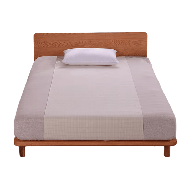Grounded Half Bed Sheet 90x260cm Earthing with Silver Antimicrobial Conductive Cord - Beige - Soft and comfortable beige bed sheet with antimicrobial properties