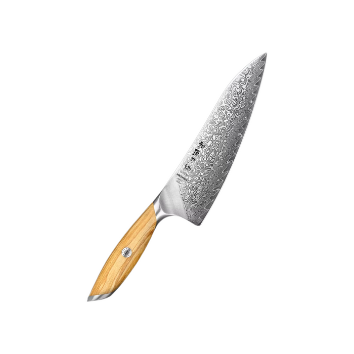 Sharp Damascus Steel Chef Knife for Kitchen