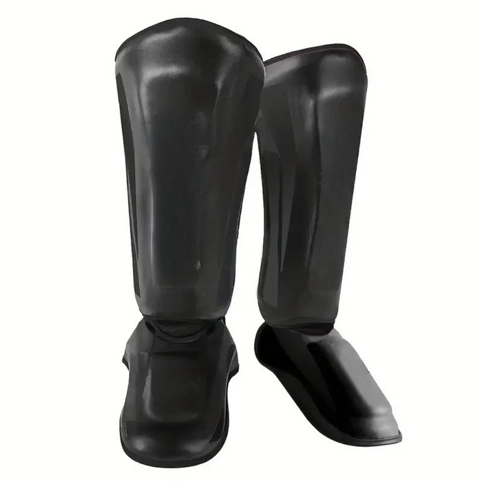 Muay Thai Black Large Shin Guards