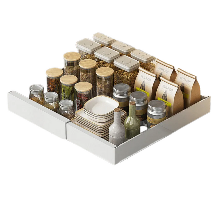 Sliding Roll-Out Shelf for Kitchen and Home Storage