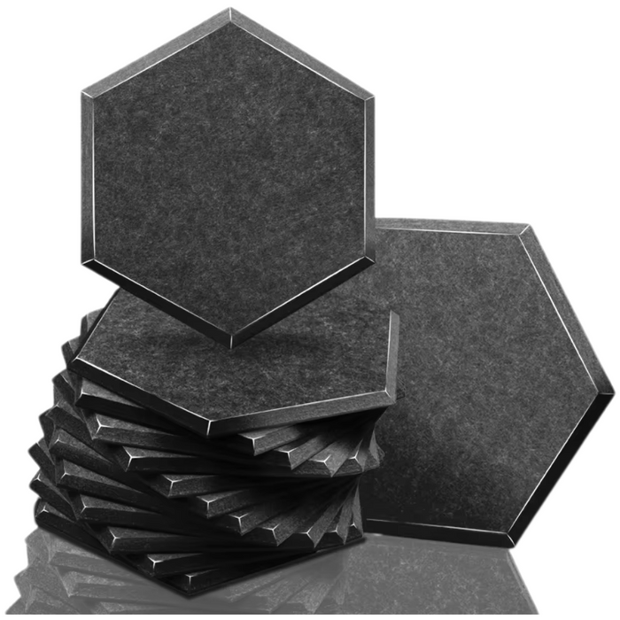 High-density polyester soundproofing panel in sesame black for noise reduction