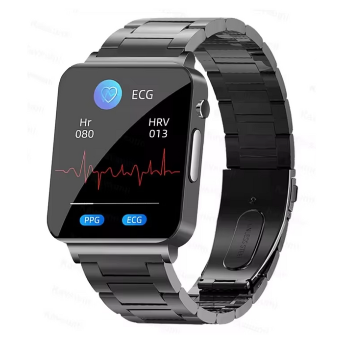 Waterproof NFC Smartwatch with Heart Rate and Temperature
