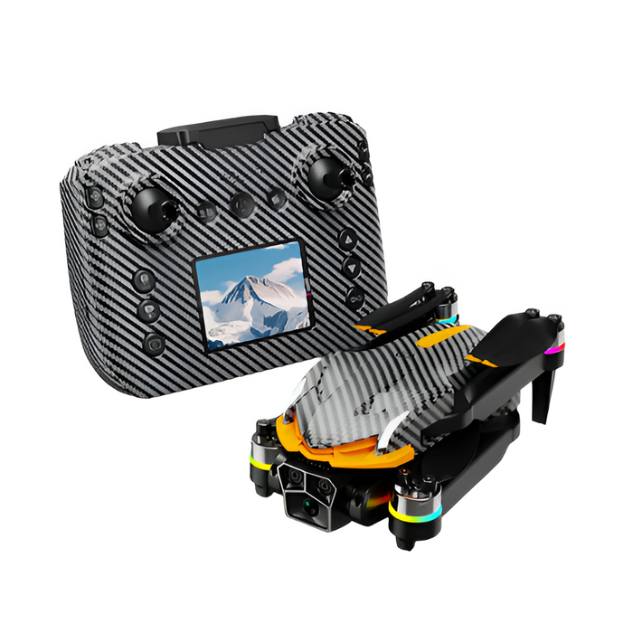 Folding Brushless Drone with Triple 8K Camera, Obstacle Avoidance, Black