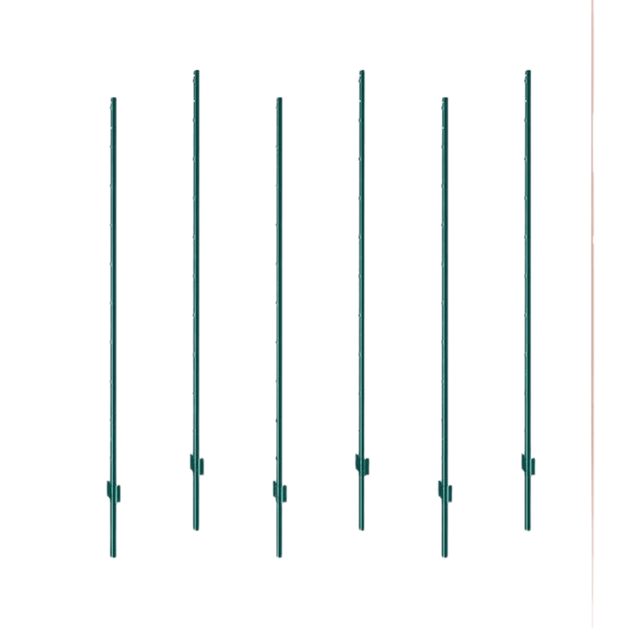 Heavy Duty Metal Fence Posts for Garden with U-shaped channel design and powder coating for rust protection