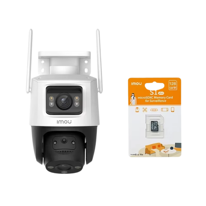 Dual-Lens 8MP Pan-Tilt Outdoor Wi-Fi Security Camera