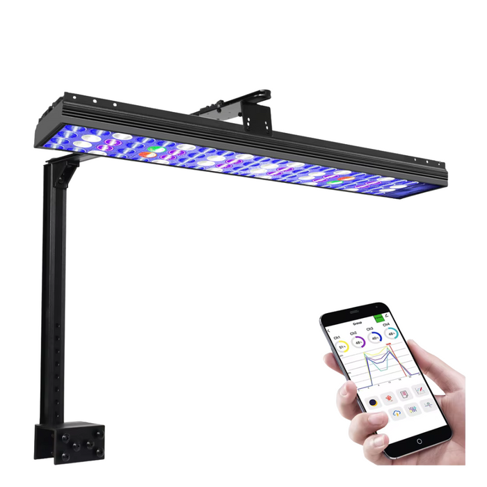 60cm WiFi-Controlled Marine Aquarium LED Light for Saltwater Fish Tanks