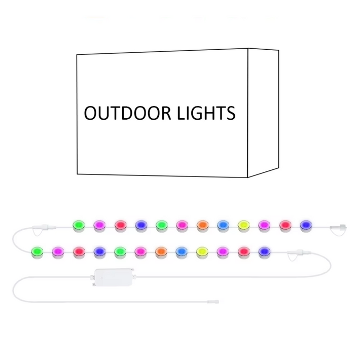 Smart RGBIC Outdoor Lights with WiFi Control