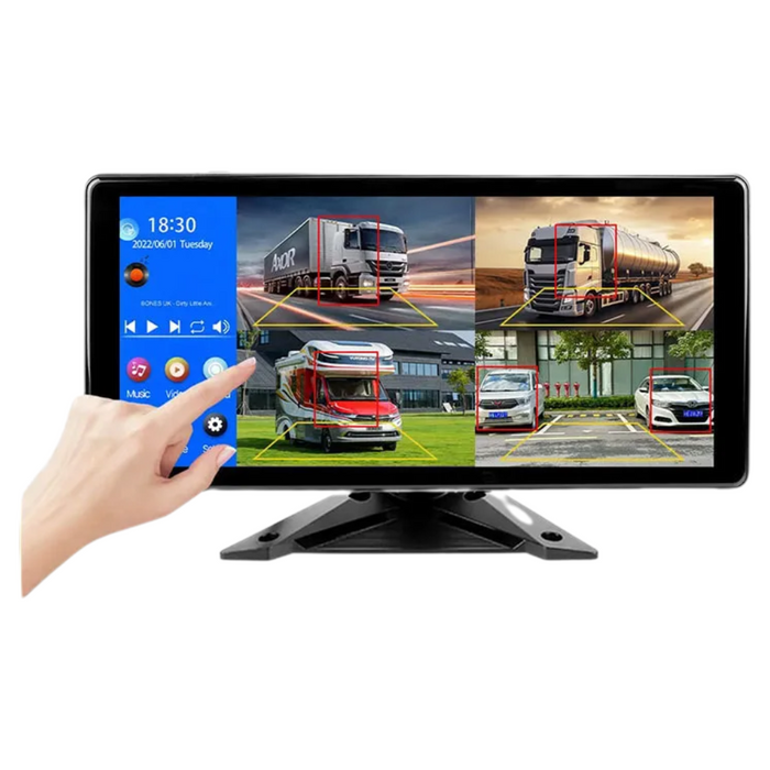 10.36" 4-Channel Split Screen Blind Spot Detection Monitor