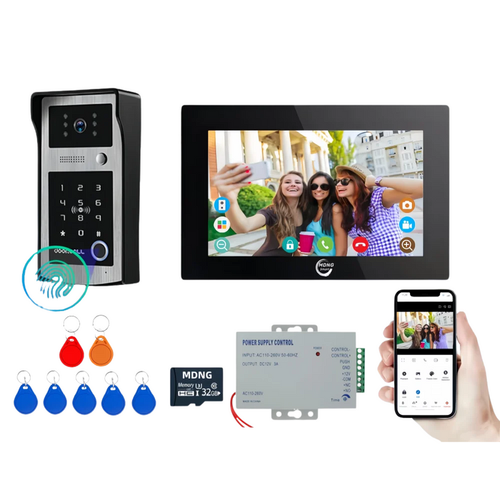 10" Smart WiFi Video Intercom with Doorbell Camera