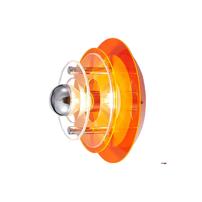 Antique Bauhaus Orange Wall Lamp for Living Room Decor