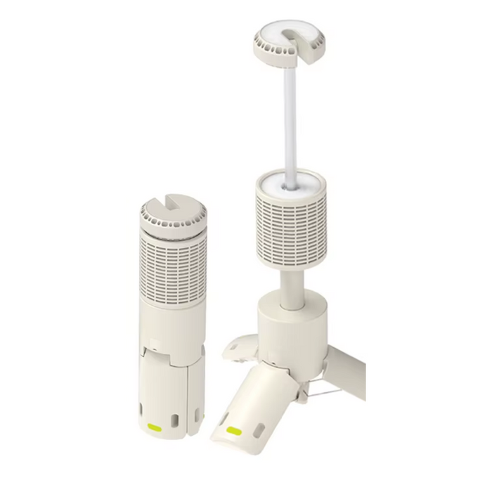 Adjustable LED Outdoor Camping Waterproof Lantern - White with high capacity battery and multifunctional design