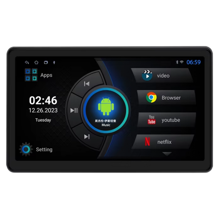 10.1in Android 13 Car Headrest Monitor with CarPlay 32GB