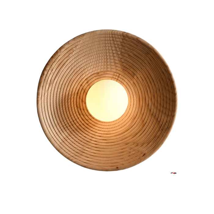 Japanese Retro Wooden Wall Lamp for Living Room Decor