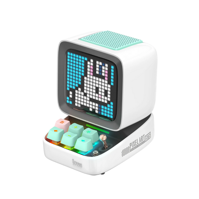 Portable Retro Bluetooth Speaker with Pixel Art Display