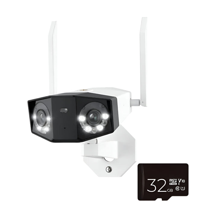 4K Dual Lens Outdoor Security Camera