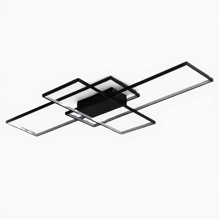 Black Smart LED Ceiling Light with Remote Control