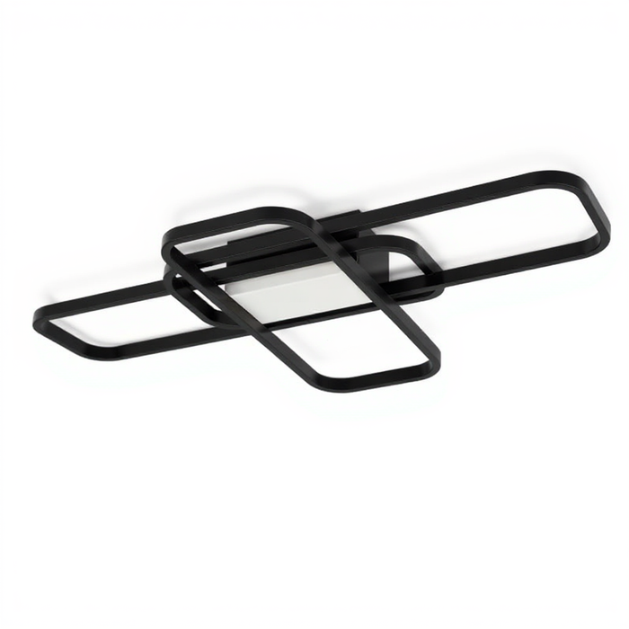 Black LED Ceiling Light Lamp 550x350mm