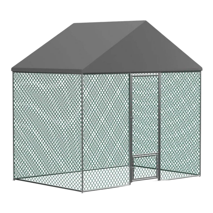 Jumbo Metal Chicken Coop with Cover