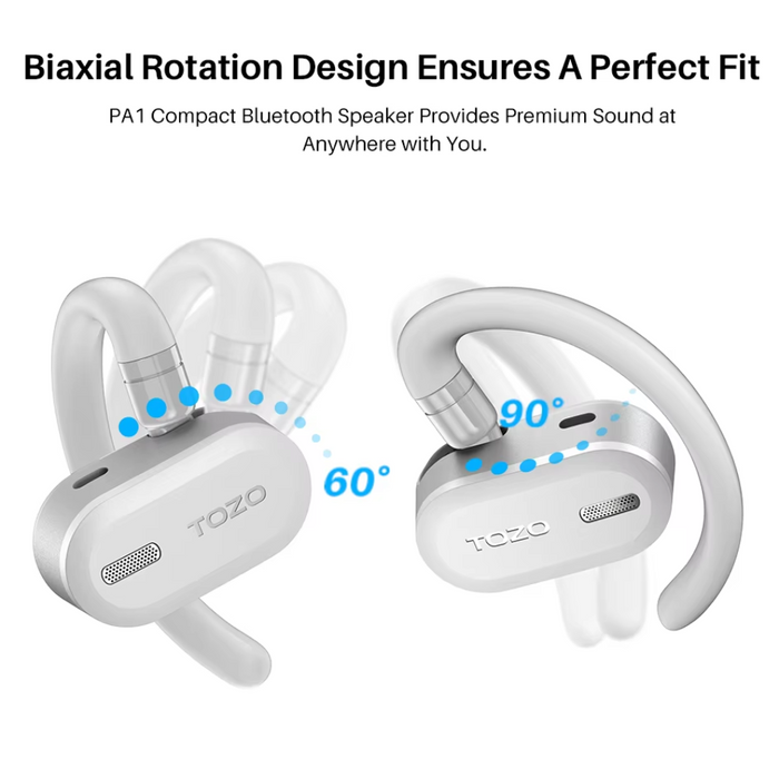 Open-Ear Wireless Headphones with Deep Bass & Bluetooth 5.3