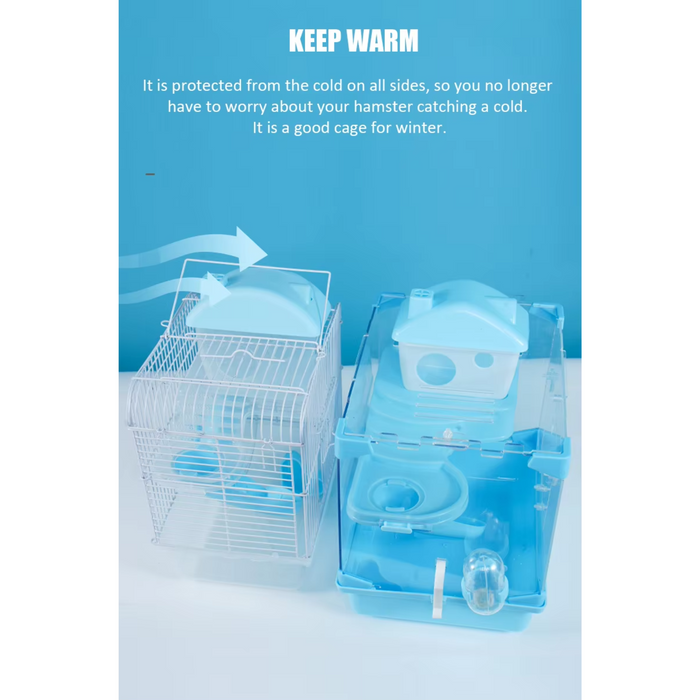 Hamster Cage with Wheel and Yard