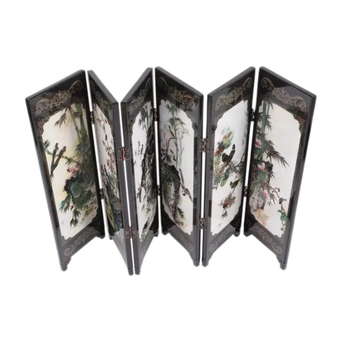 Black Lacquer Folding Desk Divider