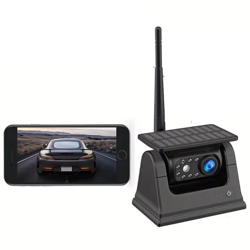 5G WiFi wireless backup camera with solar panel for trucks