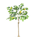 Artificial Lemon Tree Branch with Realistic Green Leaves and Faux Lemons for Home Decor, 80cm