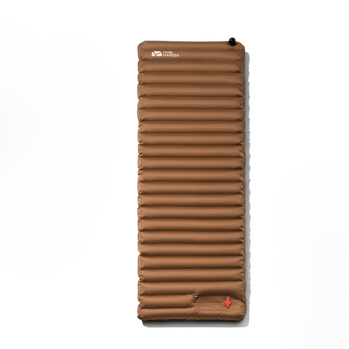 Thick and durable brown camping air mat for single use