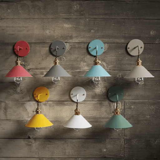 Modern-industrial-retro-style-wall-lamp-with-blue-color