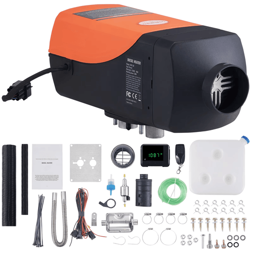 Stay warm and cozy with our 12V diesel air heater in car, truck, RV, boat