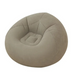 Large Inflatable Sofa Chair PVC Lounger - Dark Khaki, Bean Bag Pouf Couch, Tatami Living Room Seat