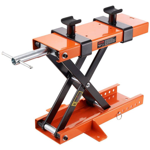 Motorcycle Scissor Lift Jack with 1100 lbs Capacity and Non-slip Wide Deck