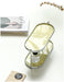 2-tier design for ample storage of various items, from toiletries to office supplies