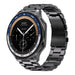 Black steel belt smart watch with 32GB storage, GPS, Bluetooth call, music and video player